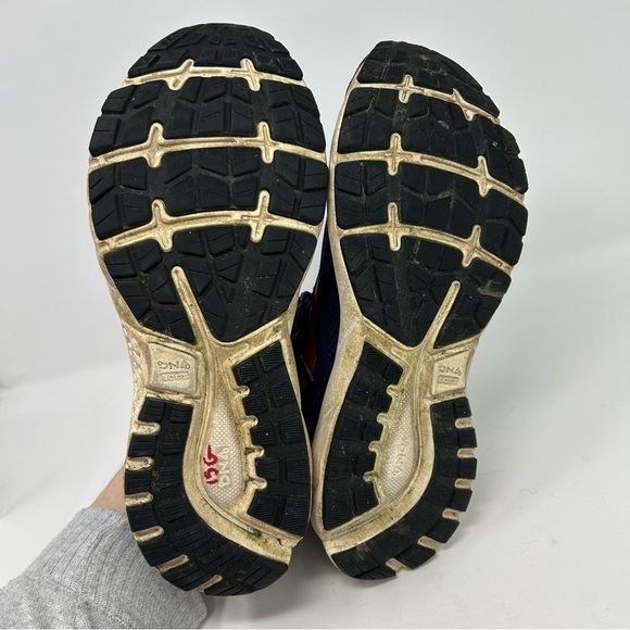 Brooks Ghost 11 Navy Blue with Pink Stripe Lace Up Active Running Shoe Size 10 - Picture 8 of 11